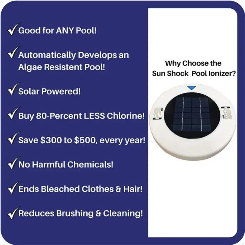 Solar Pool Water Purifiers Automatic Floating Pool Cleaner Water Processor JOME