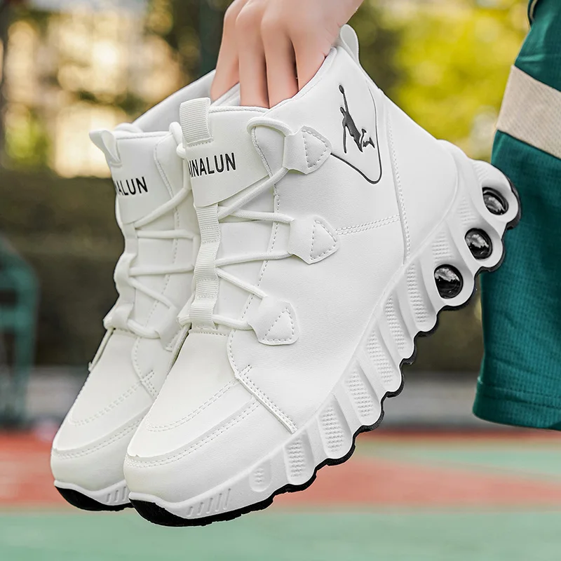 

High top sports and casual shoes, fashionable and trendy plus size outdoor hiking shoes