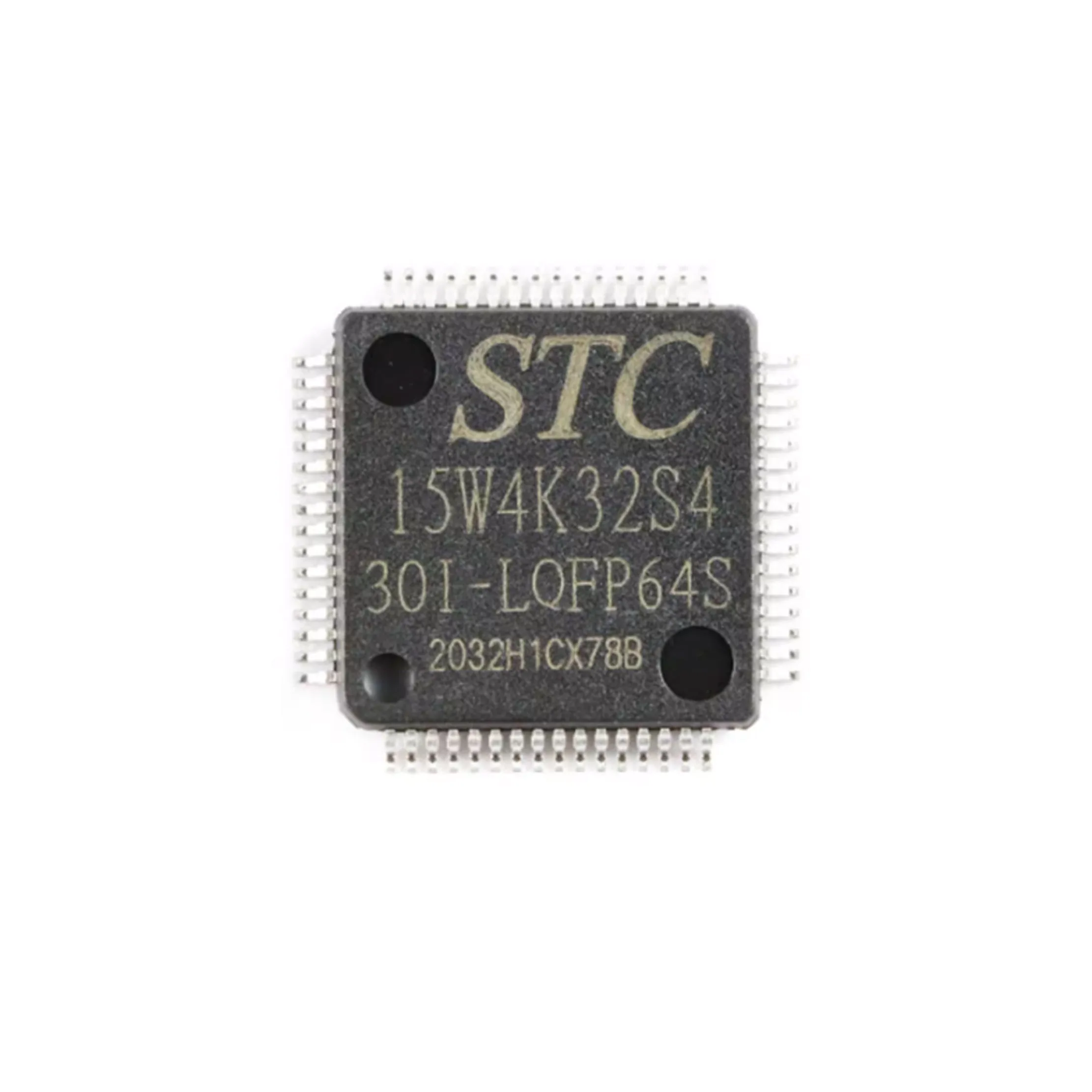 1pcs Original STC15W4K32S4-30I-LQFP64S Enhanced 1T 8051 Microcontroller Unit (MCU)