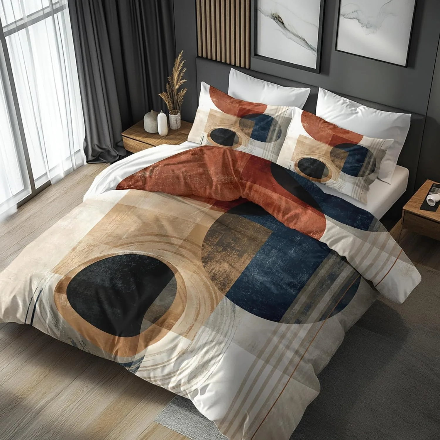 Geometric Abstract Bedding Sets New 3d Printed Mid Century Bohemia Bed Cover Comforter Duvet Cover Pillow Case Modern Bedroom