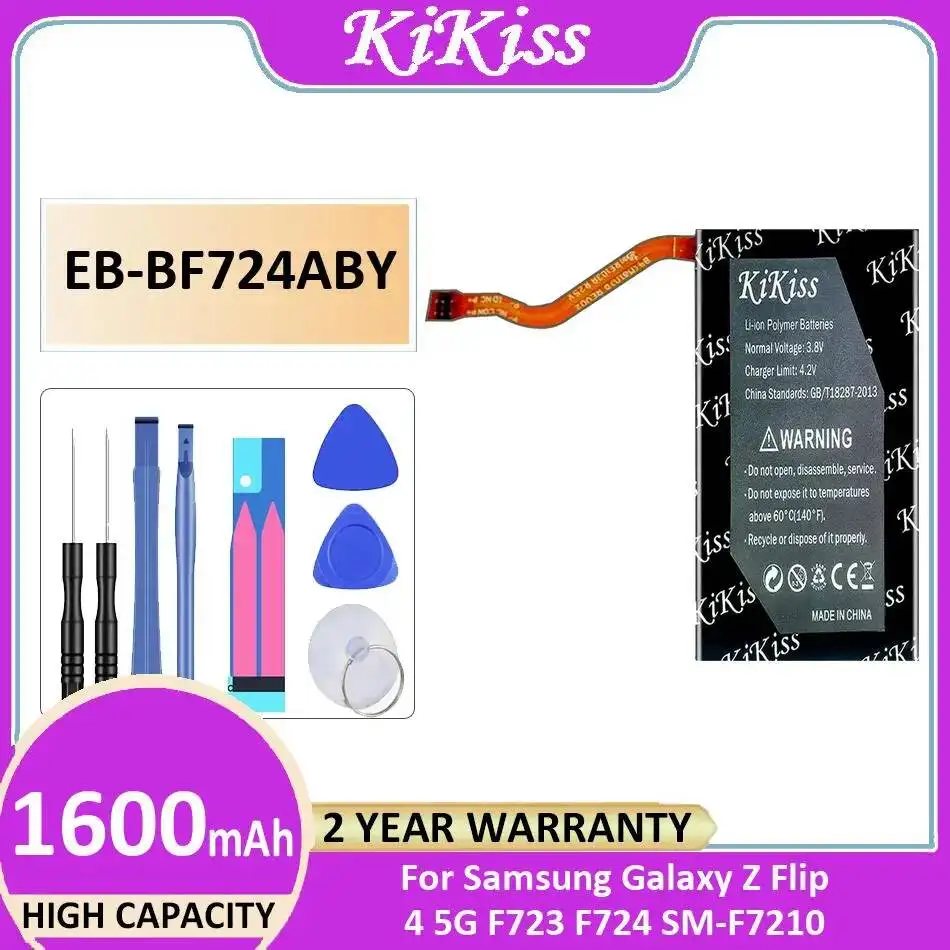

Mobile Phone Battery EB-BF724ABY 1600Mah For Samsung Galaxy Z Flip 4 5G F723 F724 SM-F7210