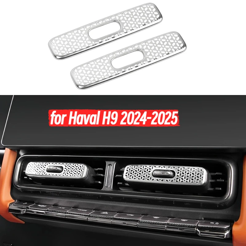 

Car Center Console Air Outlet Mask Fit for Haval H9 2024-2025 Auto Center Console Left and Right Air Outlet Protective Cover