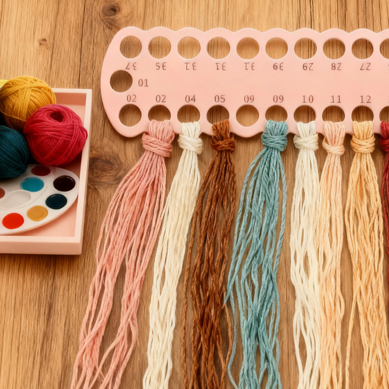 

5Pcs Plastic Thread Organizer Tool Multi-Use Threading Board for Sewing Thread Holder Embroidery Winding Board Craft Storage