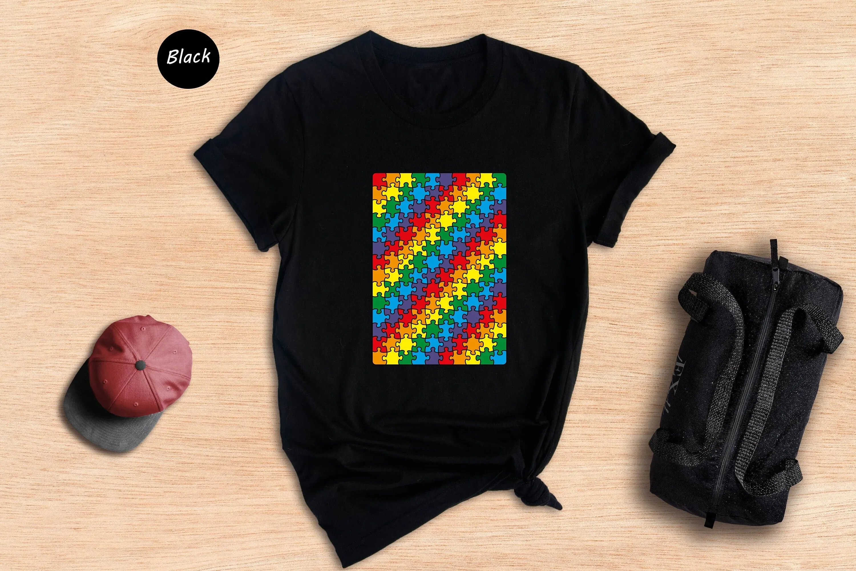 Rainbow Puzzle T Shirt LGBT Pride Month Gay Lesbian
