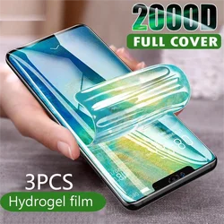 3PCS Hydrogel Film For Huawei P30 Pro P50 P40 Plus Screen Protector For Mate 50RS 50E 40E 40 Plus 30 20 Pro Protective Film
