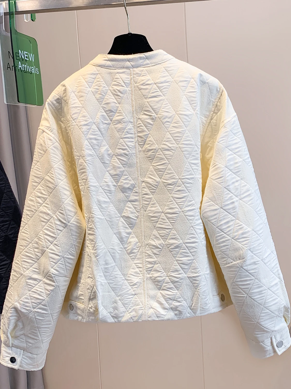 Faionable ort algodão jaet feminino casual outerwear marca outono inverno high-end sensação commute sle longo sve