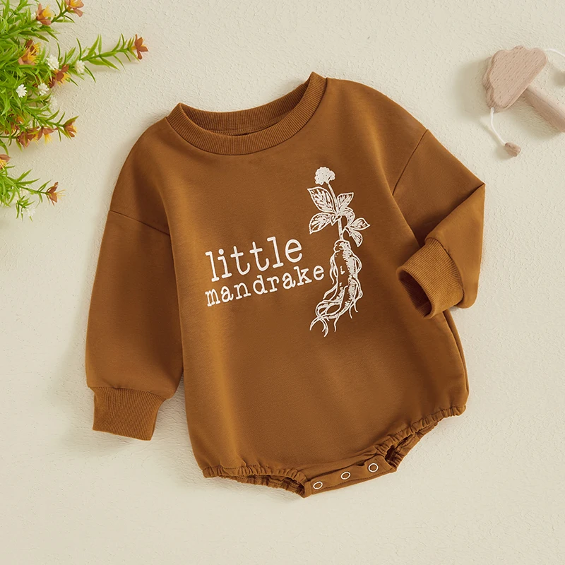 جمبسوت بناتي وبني ، رومبير بأكمام طويلة مع حروف مانراك مطبوعة ، رقبة مستديرة ، كاجوال ، خريفي