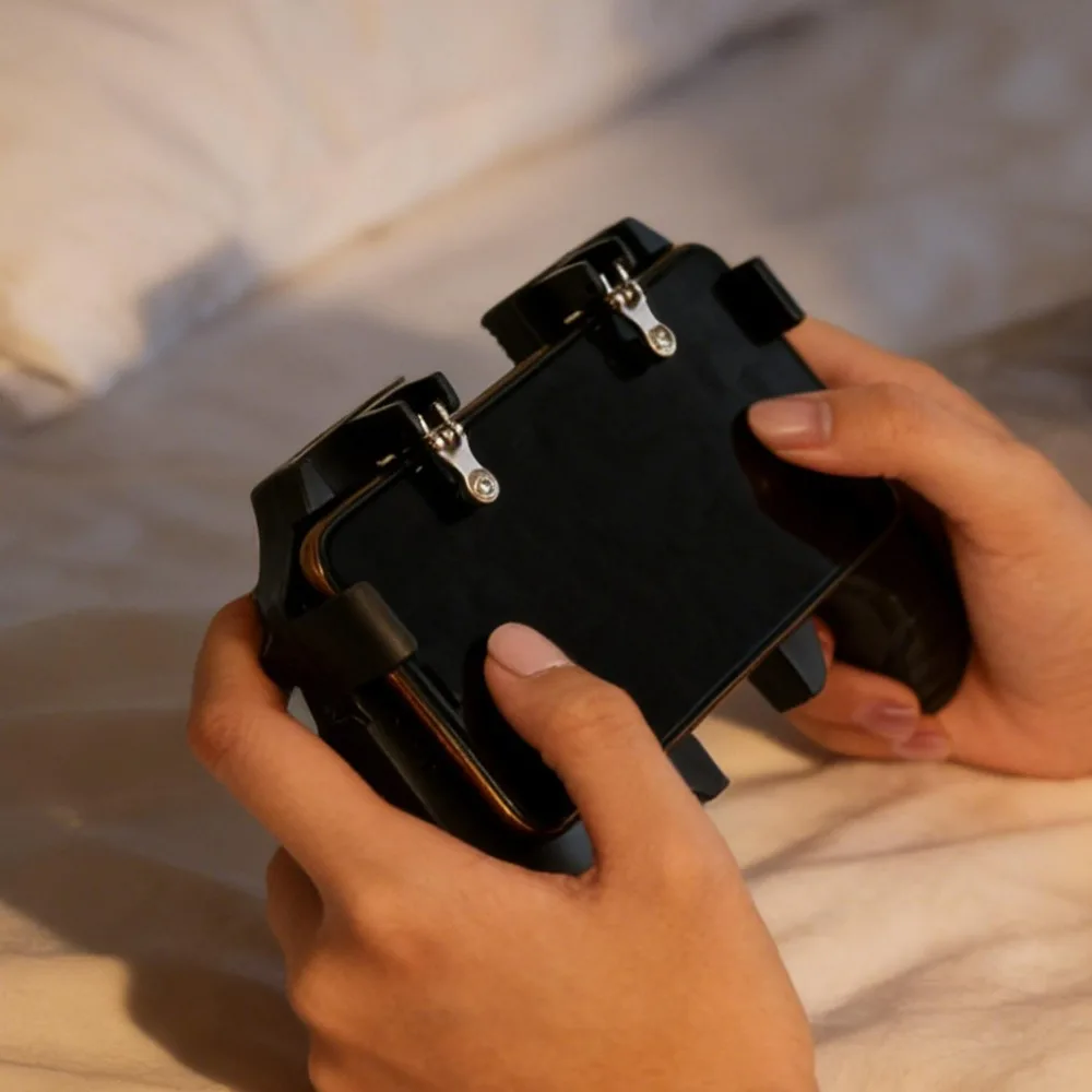 Gamepad Joystick for IPhone/Android with Finger Sleeves Trigger Free Fire PUBG Controller Mobile Game Pad Pugb Control for Phone