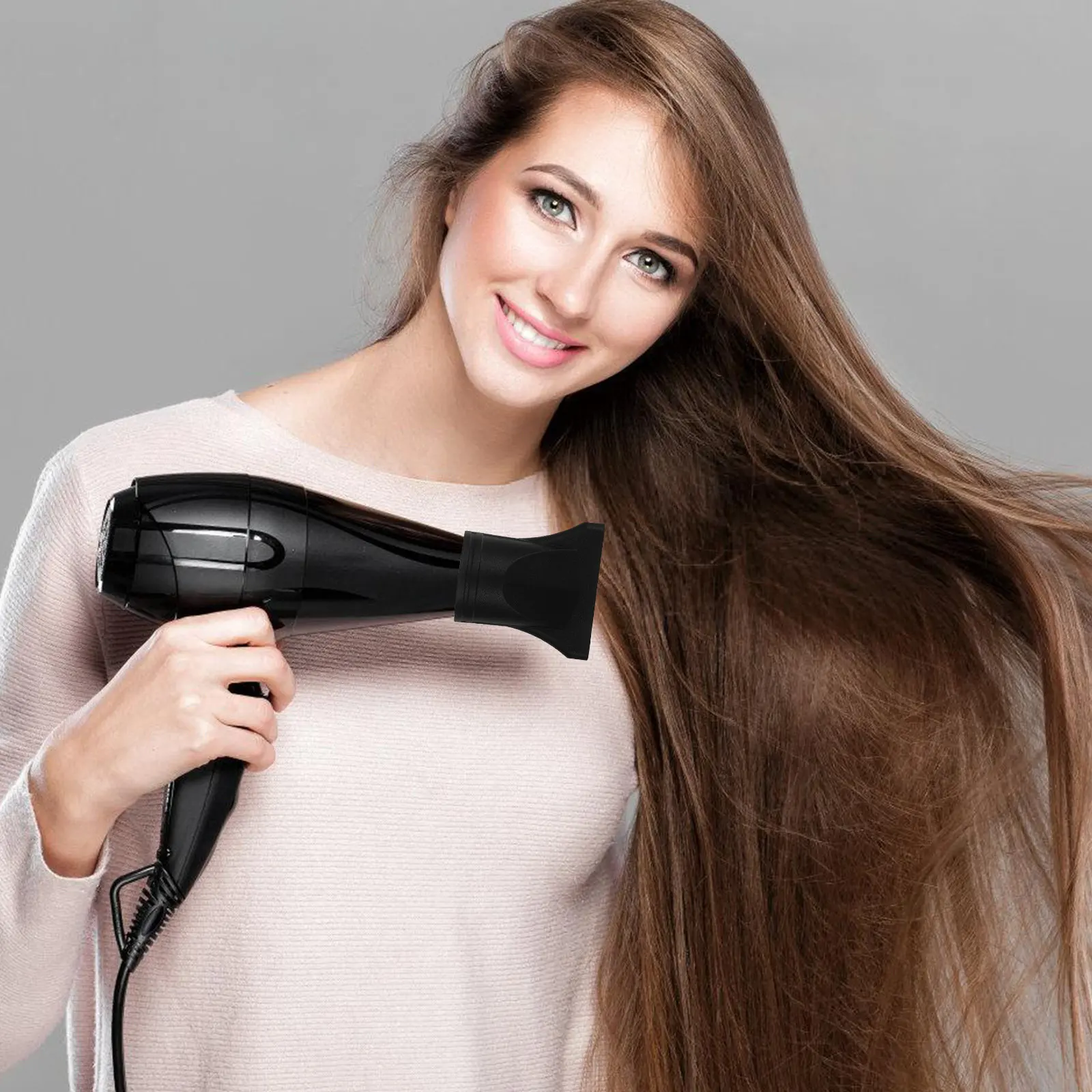 2 pcs Hair Dryer Blow Nozzle Diffuser Attachment Halloween Christmas New Year Hair Dryer Air Black