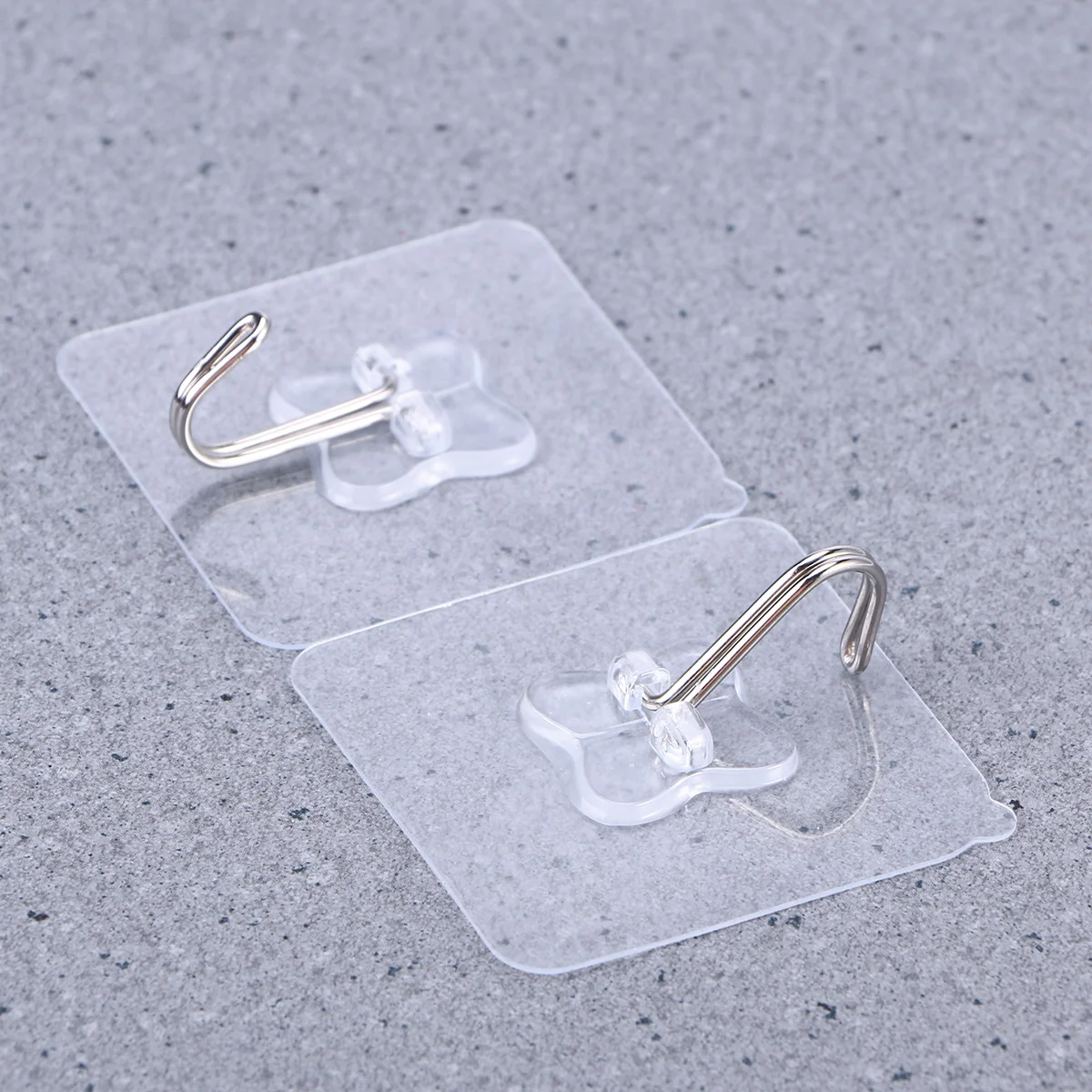 

5pcs Pvc Suction Hooks Heavy Duty Strong Transparent Wall Hanger No Drill Bathroom Kitchen Tile Glass Stainless Steel Organizers
