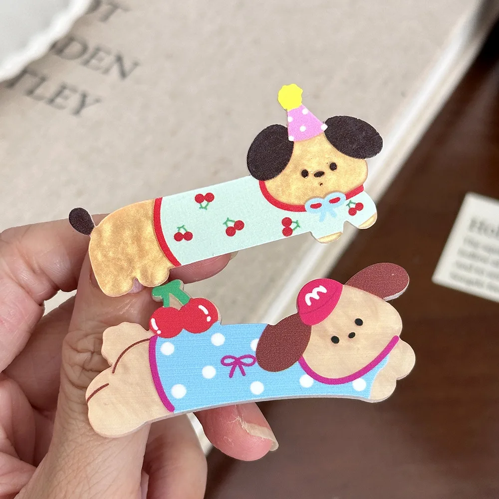 

1Pcs Cute Cartoon New Acrylic Cat Hair Clip Multicolor Simple Adorable Dog & Cat Designs Y2K Hair Accessories Headwear