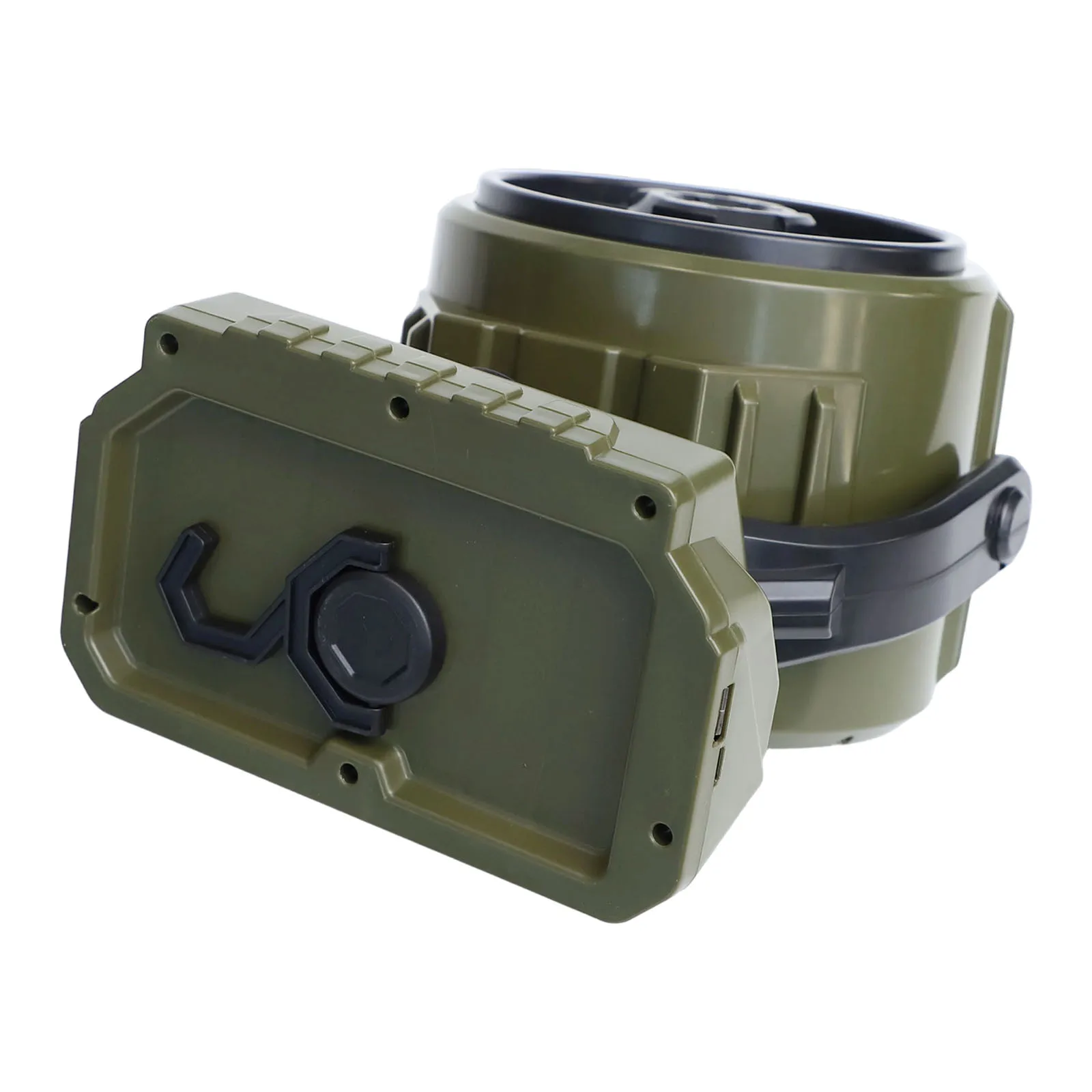 

Вентилятор с регулируемой скоростью, 6-дюймовый вентилятор для релаксации в помещении, аккумулятор 6000 мАч, регулируемая яркость, компактный дизайн для кемпинга