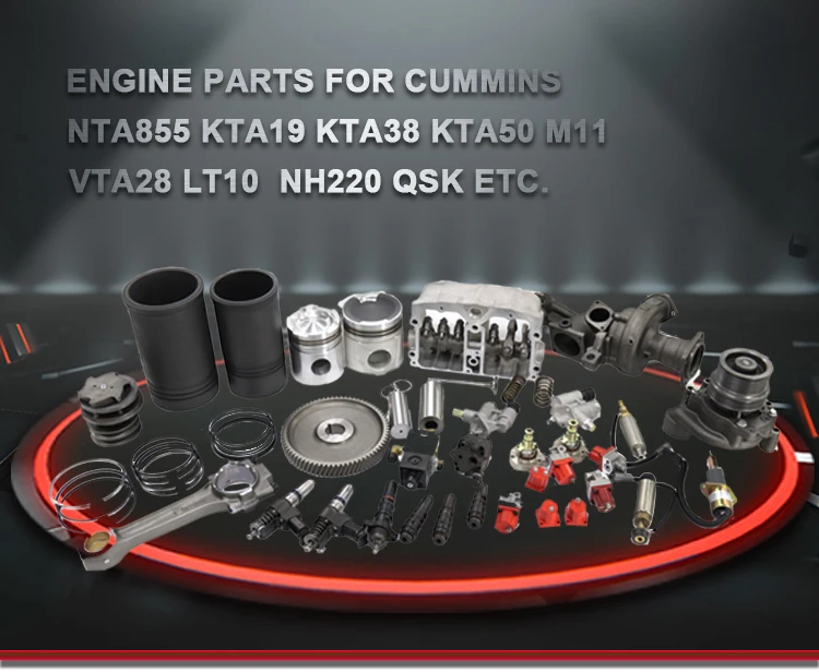 Asli K19 K38 K50 NT855 NTA855 VTA28 N14 LT10 M11 QSK19 QSK38 QSK45 QSK60 Roda Gigi Poros Engkol dan Poros Engkol untuk Cummins