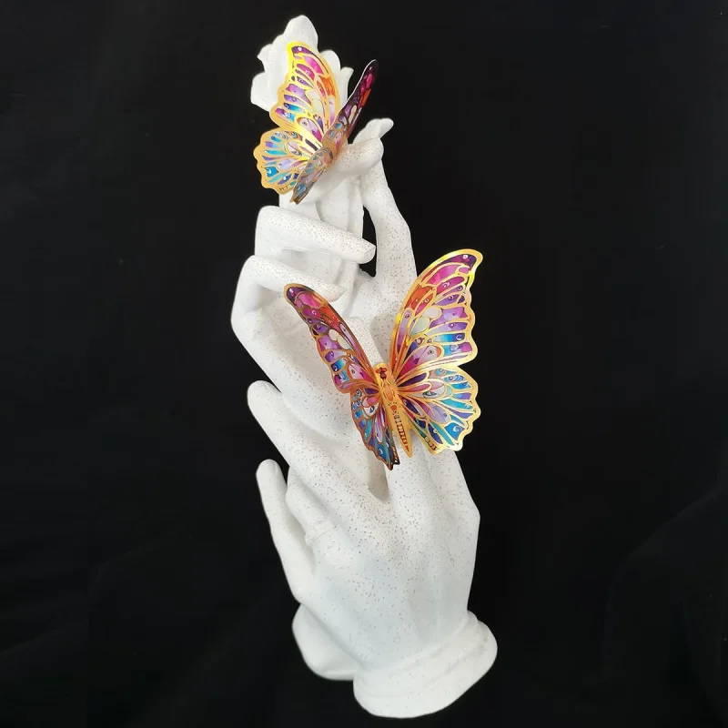 جدار ثلاثي الأبعاد - 24 قطعة ديكورات للحفلات وأعياد الميلاد والغرفة والخزانة - ملصقات جدارية وحرف يدوية