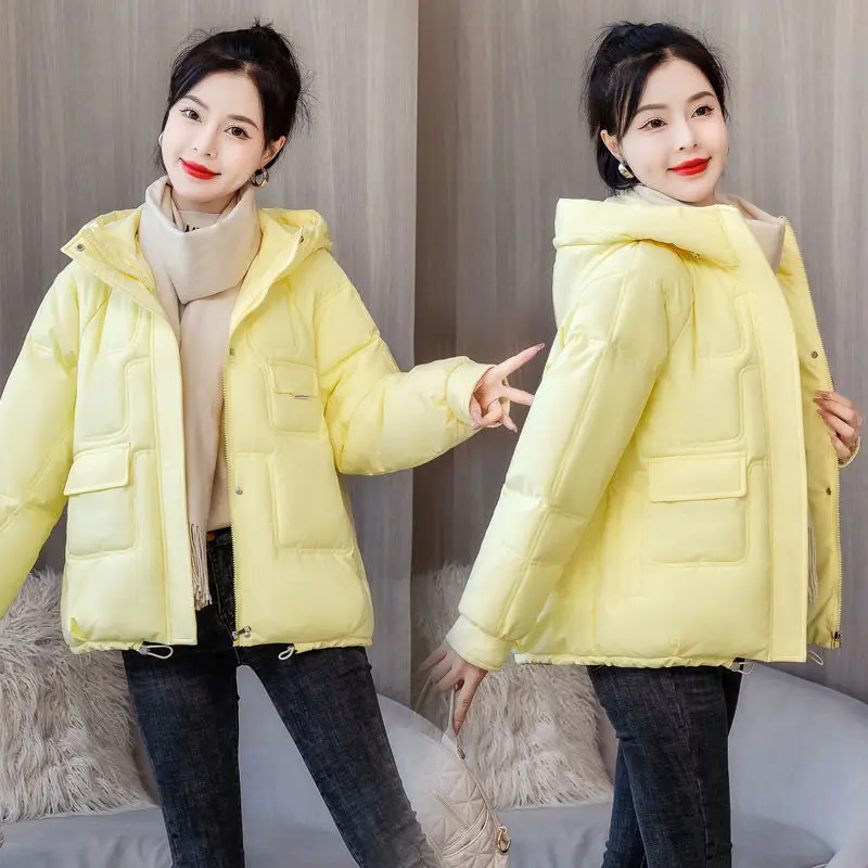 New Winter Jacket Women's Parkas Thicken Overcoat Parka Down Cotton Coat Bread Clothes Korean Version Loose Outwear