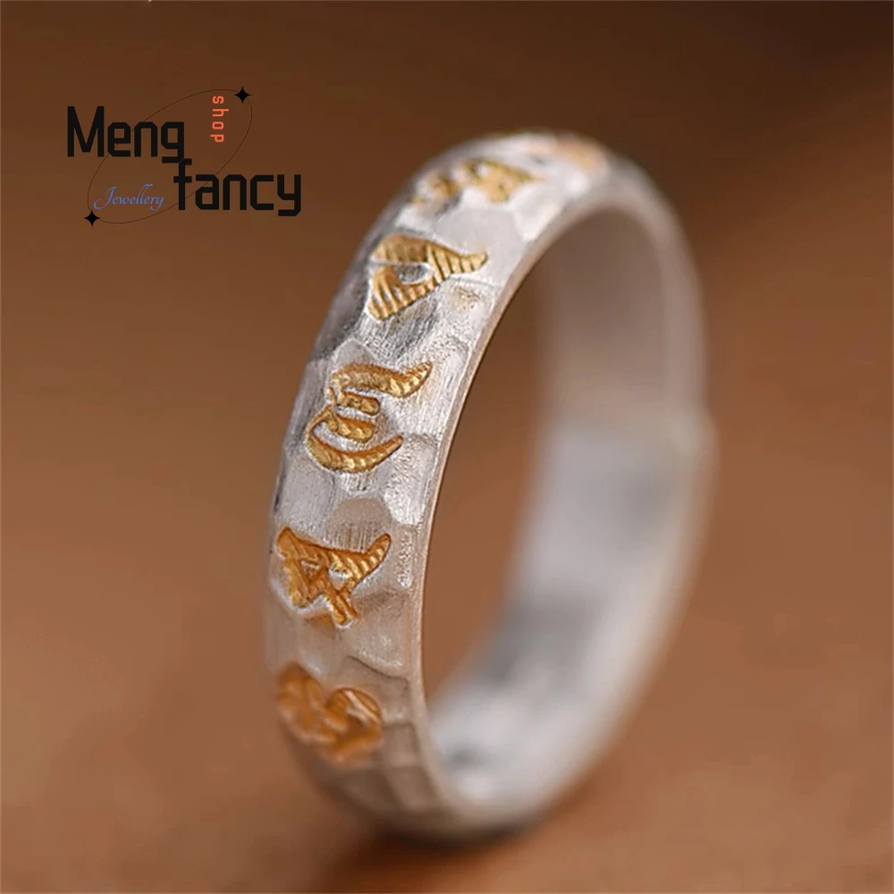 

New Type Of Double Enamel Ring Exudes A Light Luxury Mid-To-High-End Feel With An Elegant Refined Ancient Court Style Versatile