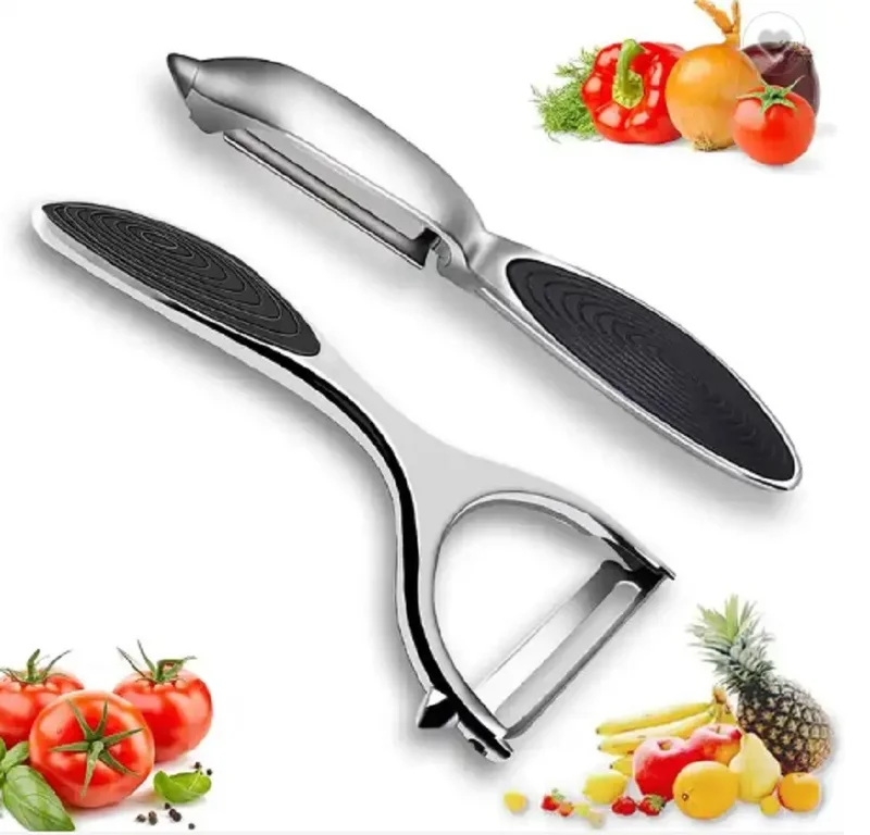 2-Pack Stainless Steel Peelers  Shaped Vegetable, Apple Potato Set