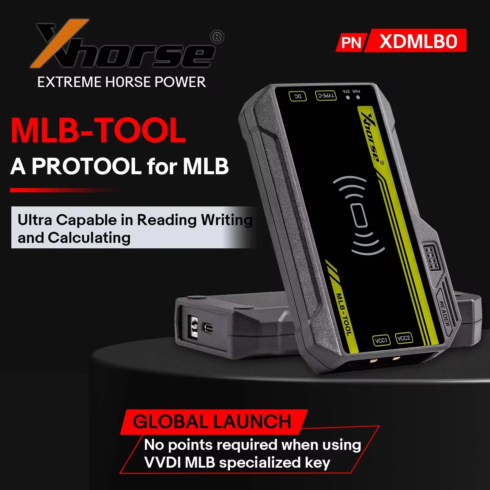 KEYECU Xhorse VVDI MLB Tool MLB Ultra Capable in Reading Writing Calculating Work With VVDI2, VVDI Key Tool Plus for MLB Key