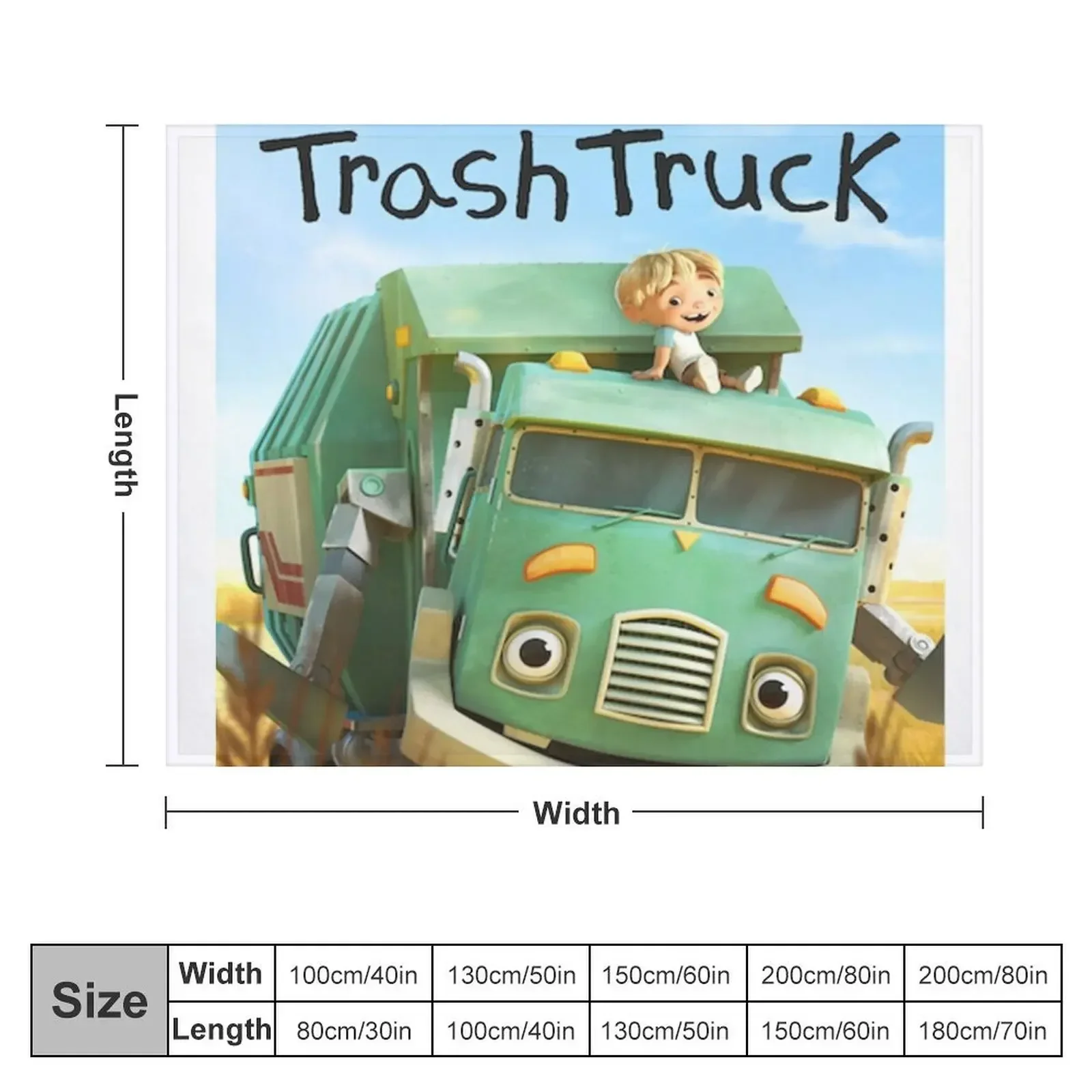 Trash Truck, Garbage Truck Kids, I Love Garbage Trucks, Hank And Trash Truck, Trash Truck and hank, i love T Throw Blanket