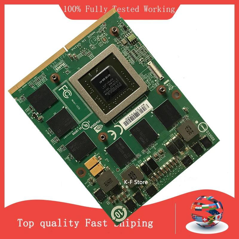 Original GTX 460M GTX460M CN-0479NV N11E-GS-A1 DDR5 1.5GB VGA Video Graphics Card For Laptop DELL M15X M17X R1 R2 Fully Tested view 4