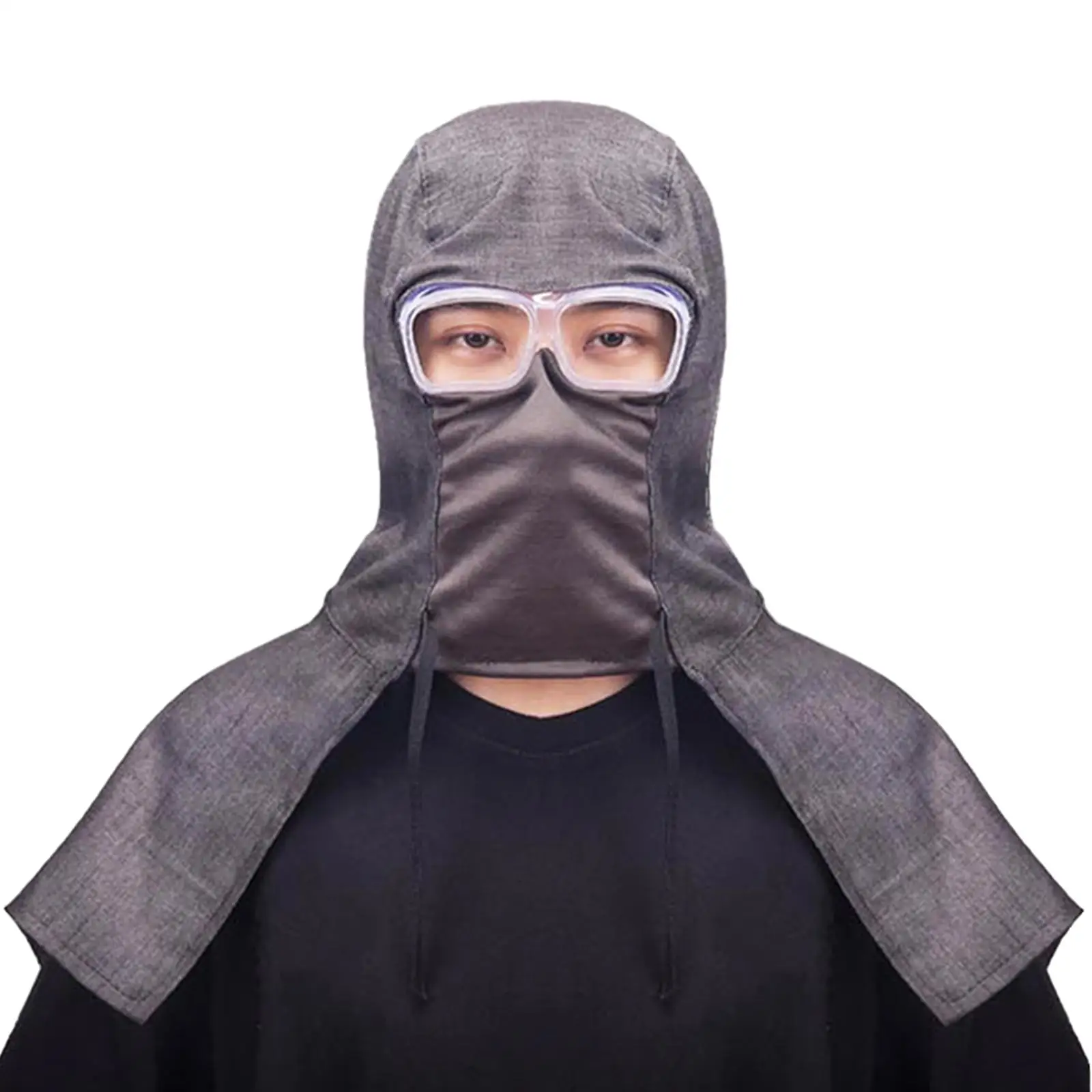 Welding Face Protection Flame Resistant Cloth Cap Full Hood Adjustable Breathable for Welder Gear