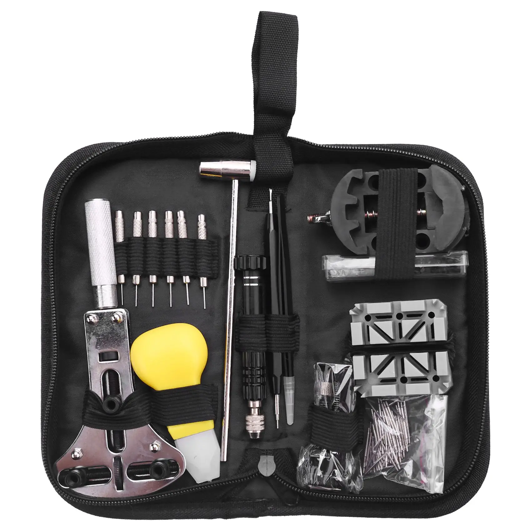 153 Pcs Watch Repair Kit Professional Spring Bar Tool Set,Watch Battery Replacement Tool Kit,Watch Band Link Pin Tool Set