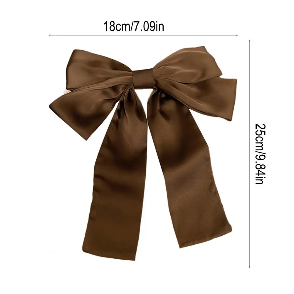 Back of Head Hairpin Girl Hairpin with Strong Clamping Force No Slip Ponytail Clip Half-tied Hair Back Bowknot Decor Spring Hair