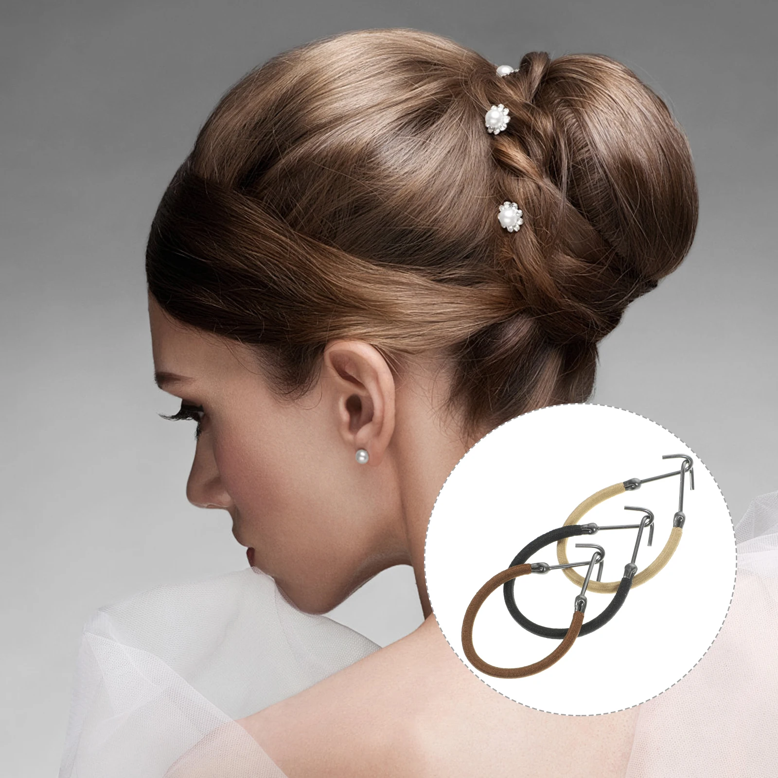 

15 Pcs Hair Styling Tools Hook Rope Ties Thick Headband Elastics Nylon Accessories