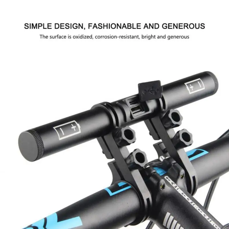 Bicycle Handlebar Extended Bracket With Rechargeable Batteries As A Power Bank Bike Computer Holder Lamp Support MTB Accessories