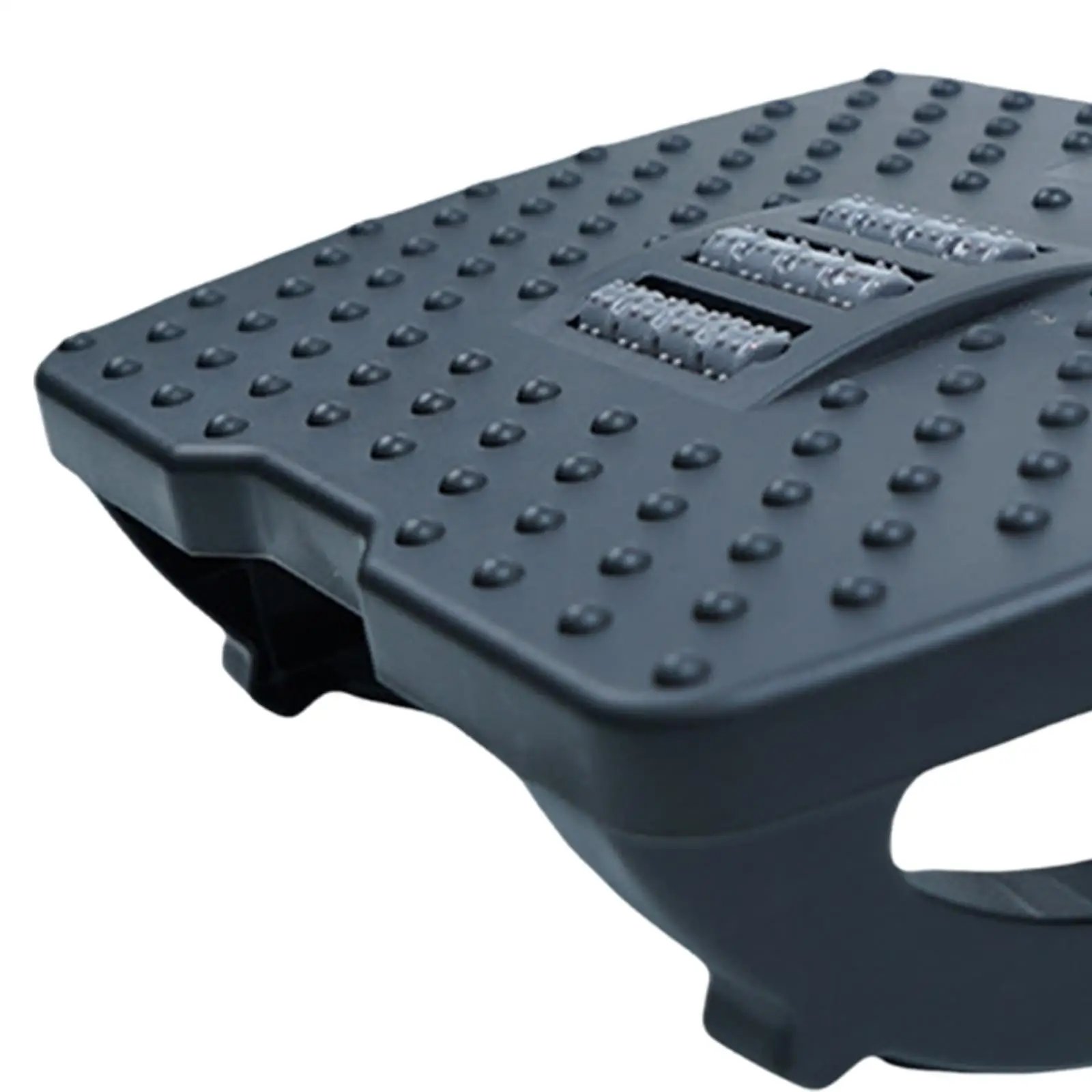 Ergonomic Under Desk Rocking Foot Rest Non Slip Portable Foot Stool with Massage Rollers Comfortable Feet Stand for Home Office