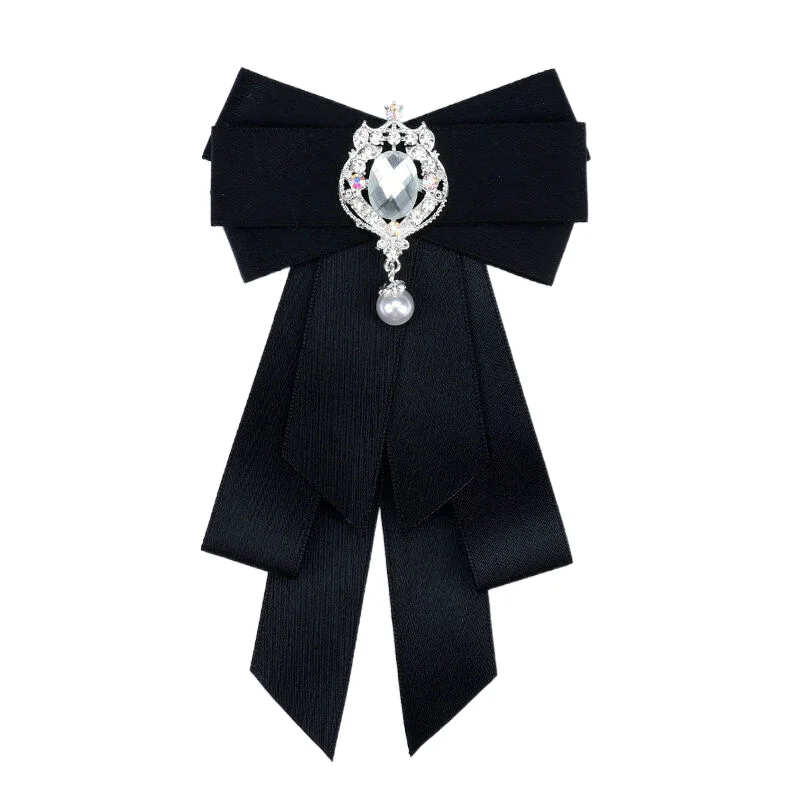 Heiße Schule Mädchen Junge Elegante Klassische Retro Große Fliege Krawatte Strass Corsage Bowtie Krawatte Geschenke für Frauen Formale Krawatten – Detail 23