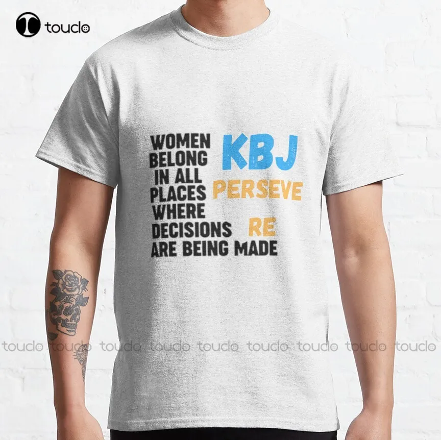 Judge Ketanji Brown Jackson Kbj  Classic T-Shirt Black Mens Tshirt Tee T Shirts Digital Printing Breathable Cotton Hip Hop Tee