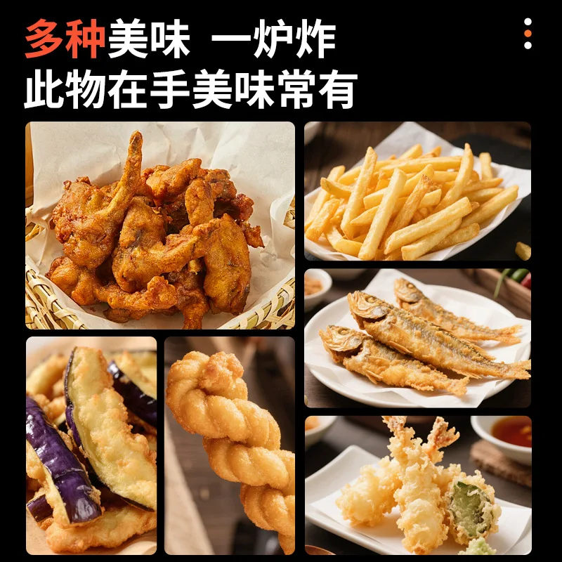 6L small fryer commercial stainless steel electric fryer European, British and American plug-in cross-border electric fryer