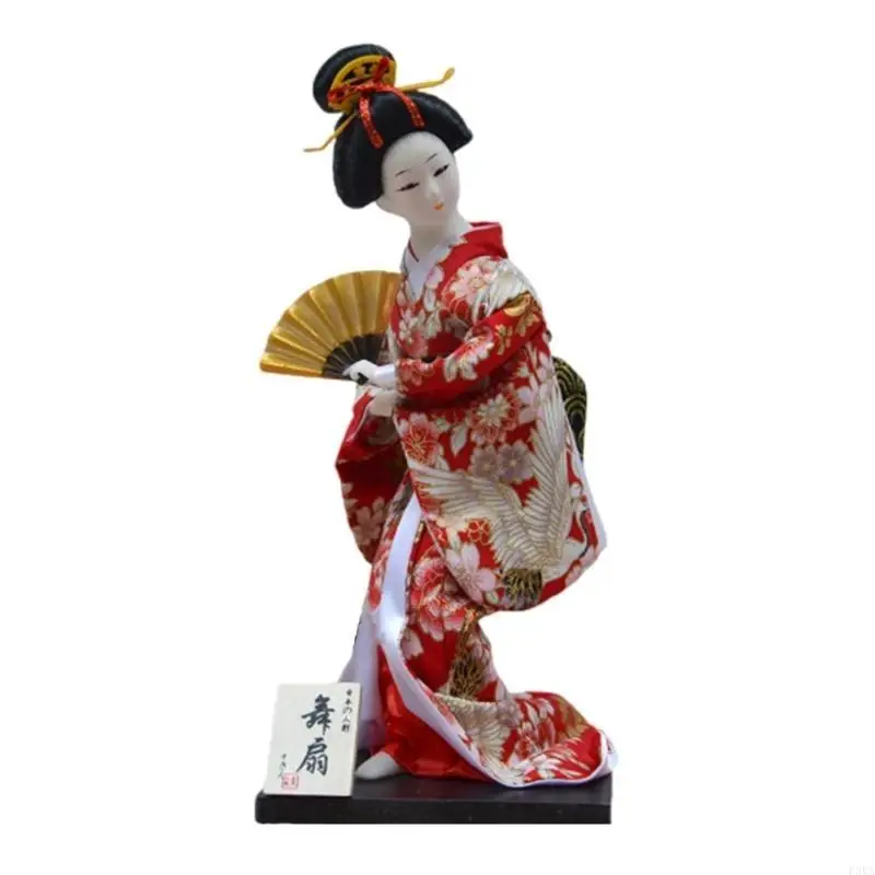 12inch Geishas Japanese Kimonos Dolls Figurine for Restaurant Table Decoration
