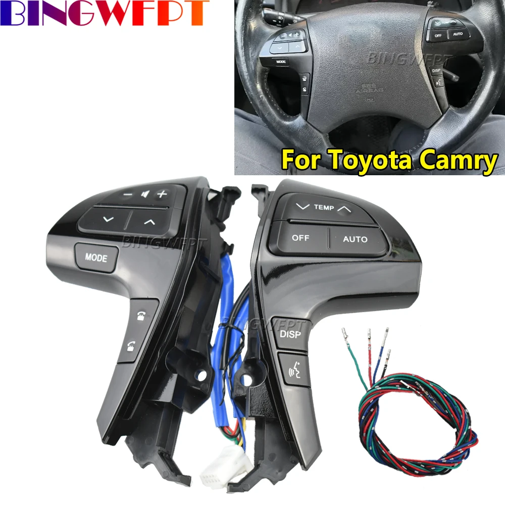 

Volume Telephone Adjust Multimedia Control Switch With-flyline For Toyota Camry Innova Hilux Highlander Steering Wheel Button