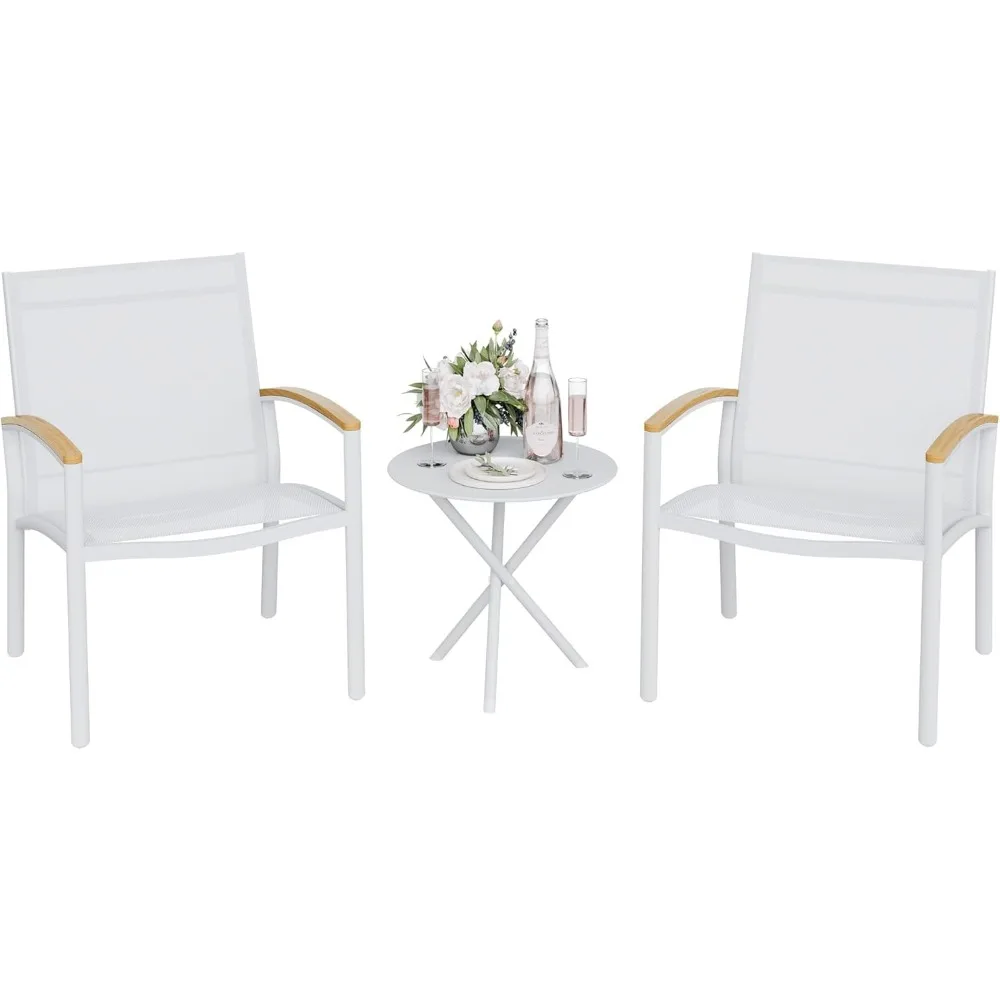

3-piece terrace small bar set, outdoor small furniture set, willow conversation set, porch chair with coffee table