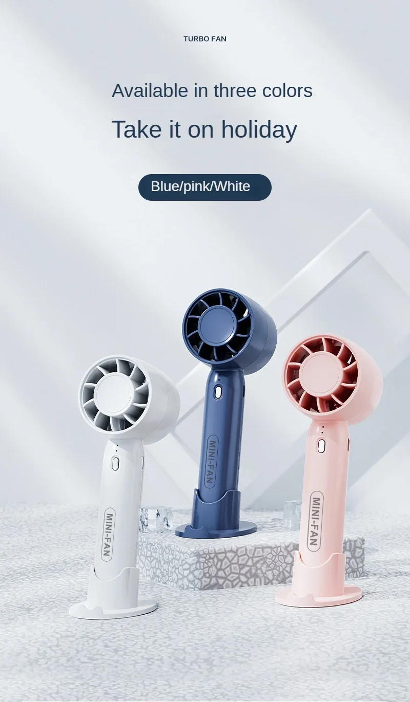 Najnowszy ręczny wentylator Wentylator USB z możliwością ładowania Mini wentylator Przenośne biuro domowe