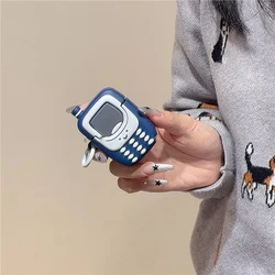 귀여운 기발한 휴대폰 실리콘 낙하 방지 무선 블루투스 헤드셋 케이스, 에어팟 1 2 3 4 프로 패션 이어폰 액세서리