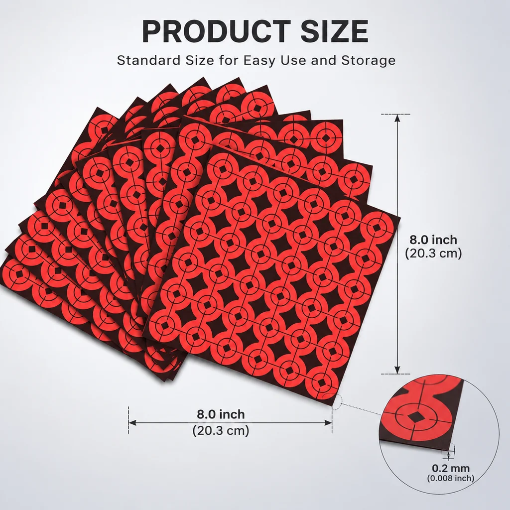 

360pcs 2.5cm Shooting Target Paper Stickers Self-Adhesive Labels Pasters Hunting Training Aiming Archery Practice Paper Targets