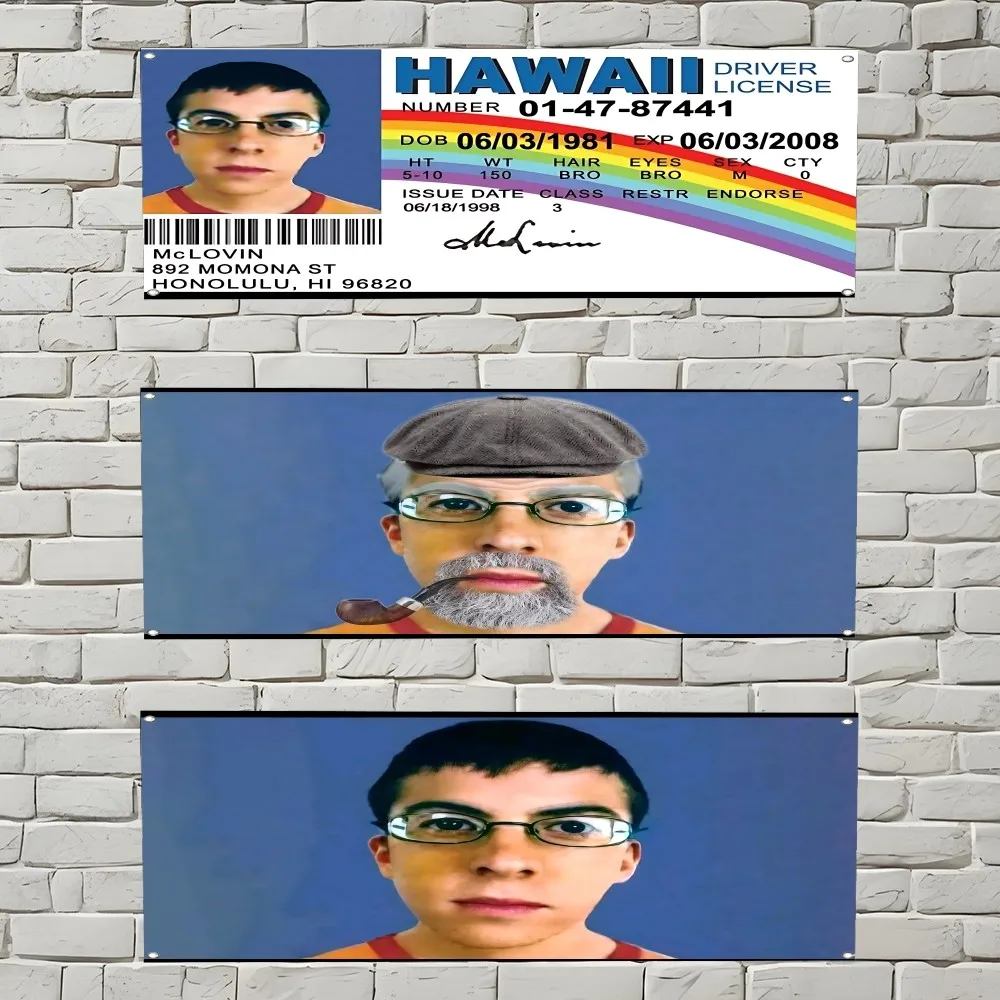 Mclovin Movie Superbad Flag Flag Polyester Digital Printing Banner Wall Art Out Door Decoration