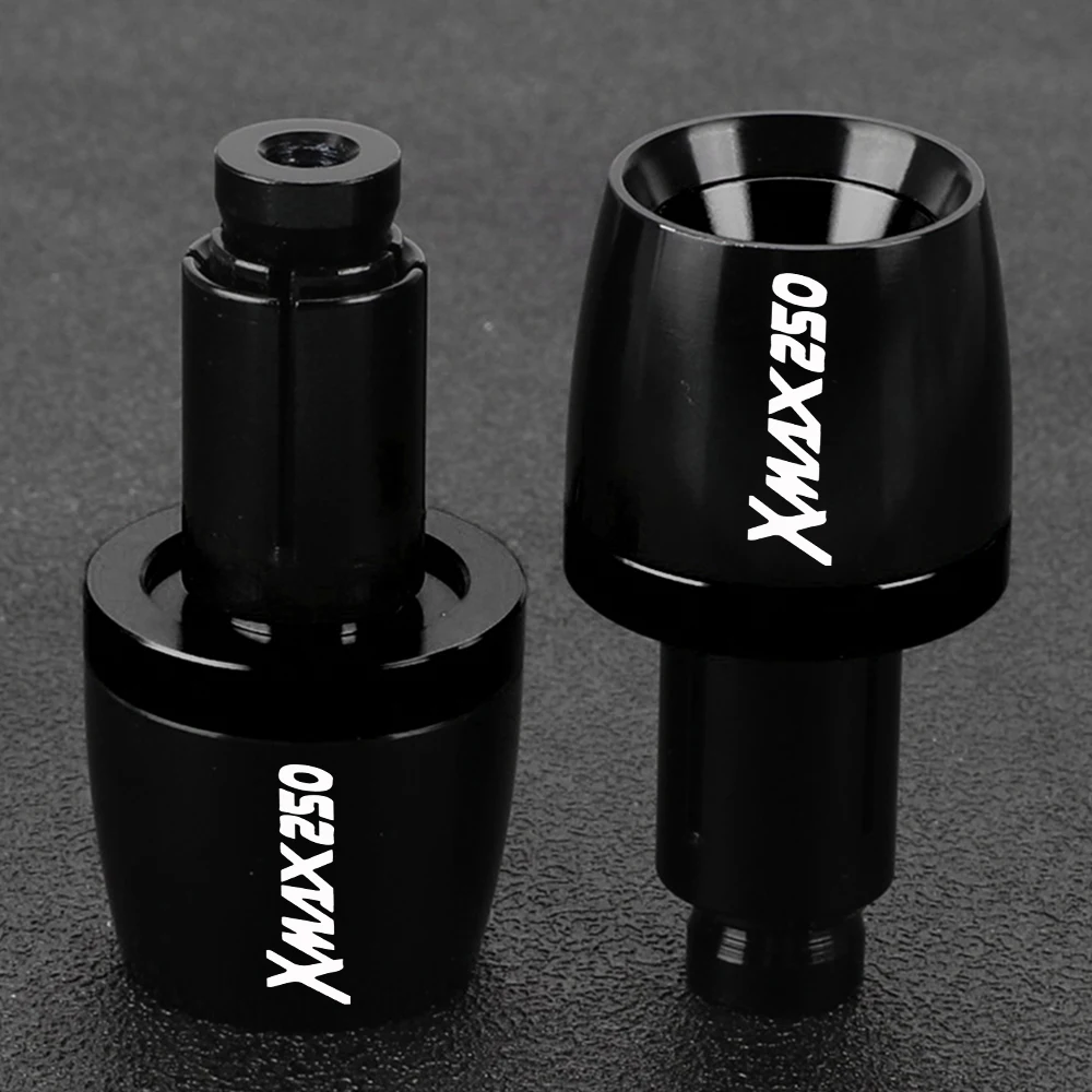 Universal For Yamaha XMAX250 X-MAX 250 2009-2019 2012 2013 2014 2015 2016 Handlebar Grips Bar Ends Cap Counterweight Plug Slide