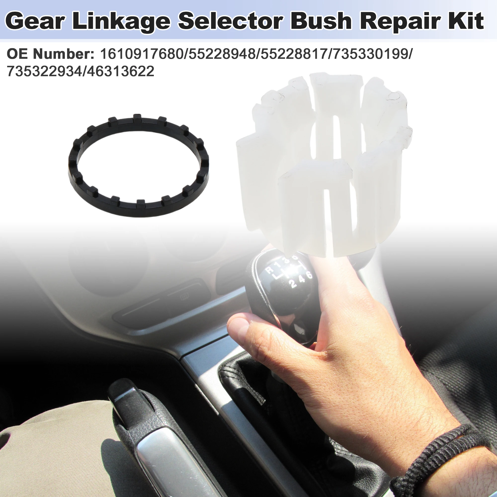 UXCELL Gear Linkage Selector Bush Repair Kit for Citroen Nemo 2007-2018 No.1610917680