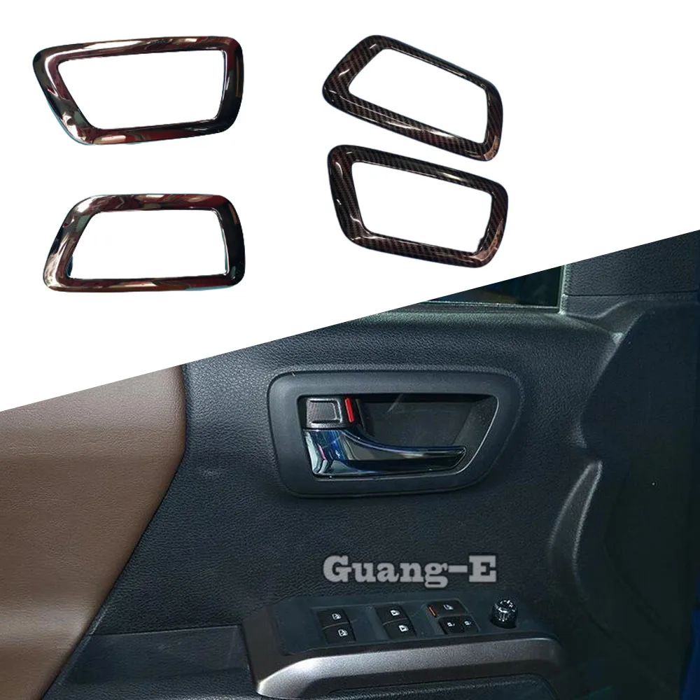 

Для Toyota Tacoma 2015 2016 2017 2018 2019 2020 2021 2022 2023 дверная внутренняя ручка чаша крышка вставка крышка палка рамка 2 шт.