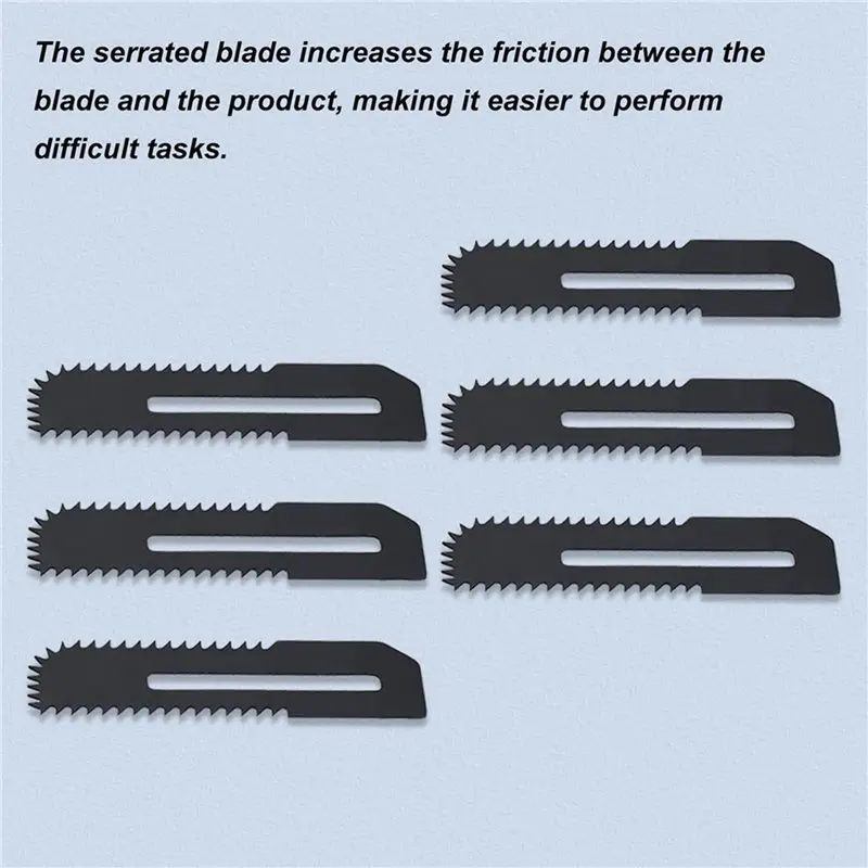 ABCA-200Pack Drywall Cut-Out Saw Blades For Cordless Cut-Out Saw, Cuts Drywall Up To 1-3/16 Inch Thick (Depth Markings)