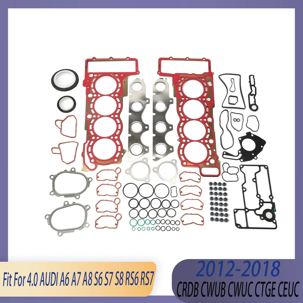 Engine Parts Rebuild Cylinder Head Gaskets Set Kit Fit 4.0 L GAS CRDB CWUC CTGE CEUC 12-18 For AUDI A6 A7 A8 S6 S7 S8 RS6 RS7
