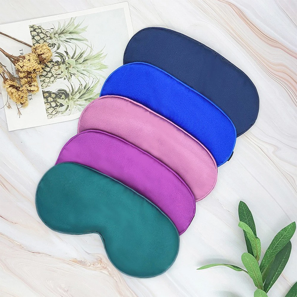 Silk Sleep Eye Mask for Women Man Light Proof Eye Patche Travel Nap to Sleep Better Help Fall Sleep Soft Comfortable Eye Mask