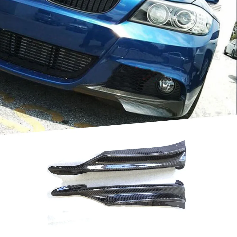 

Carbon Fiber Diffuser Front lip Splitters Flaps Aprons For BMW 3 Series E90 M Sport M-Tech 2006-2012 Bumper Winglets Car Styling