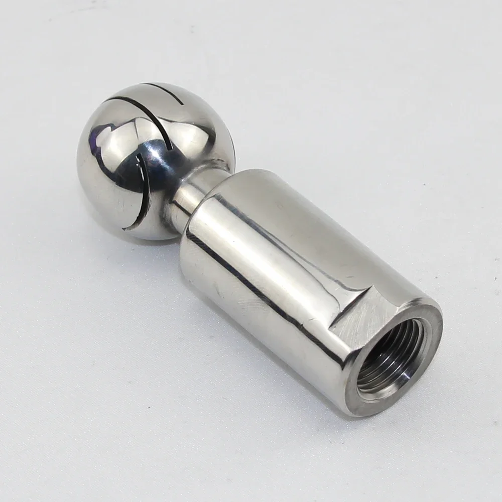 

1/4" 3/8'' 1/2'' 3/4'' 1''1-1/4"1-1/2" BSP Female Thread 304 Stainless Steel Sanitary CIP Tank Cleaning Ball Rotating Spray Ball