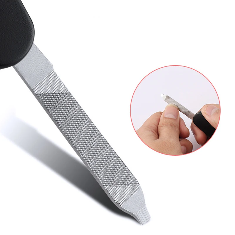 Portable Folding Nail Clipper Multifunctional Nail Trimming Tools for Female Male Stainless Steel Nail Clippers Function 5 in 1