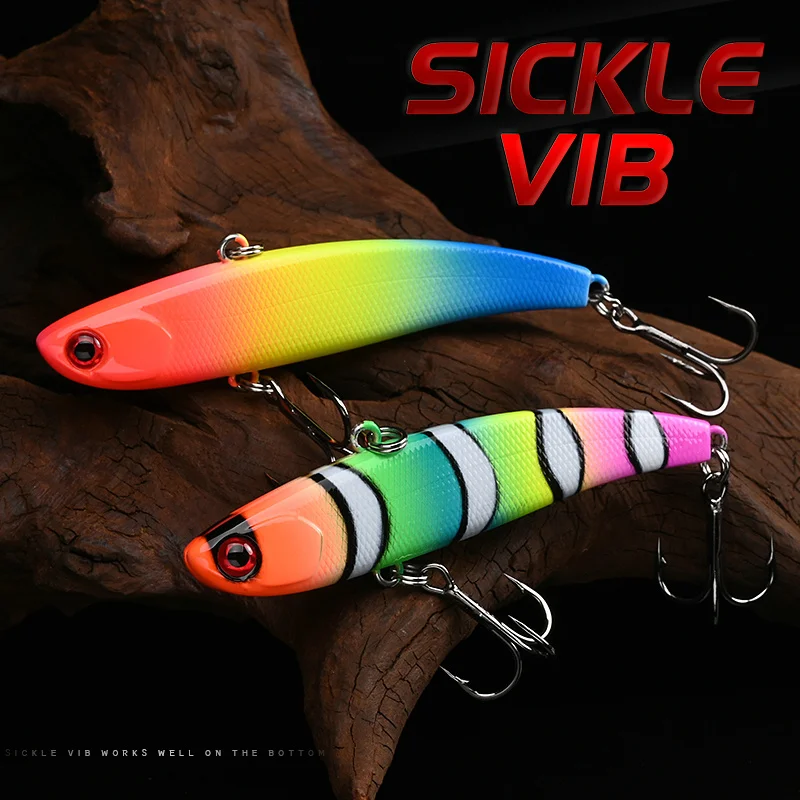 ALLBLUE falce VIB Sinking Vibration 13g 17g 23g Fishing Lure Hard Wobbler Plastic Bass Pike esca artificiale Winter Ice Tackle